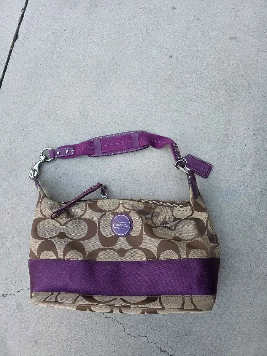 COACH コーチ シグネチャー(シグネチャー) ショルダーバッグ パープル