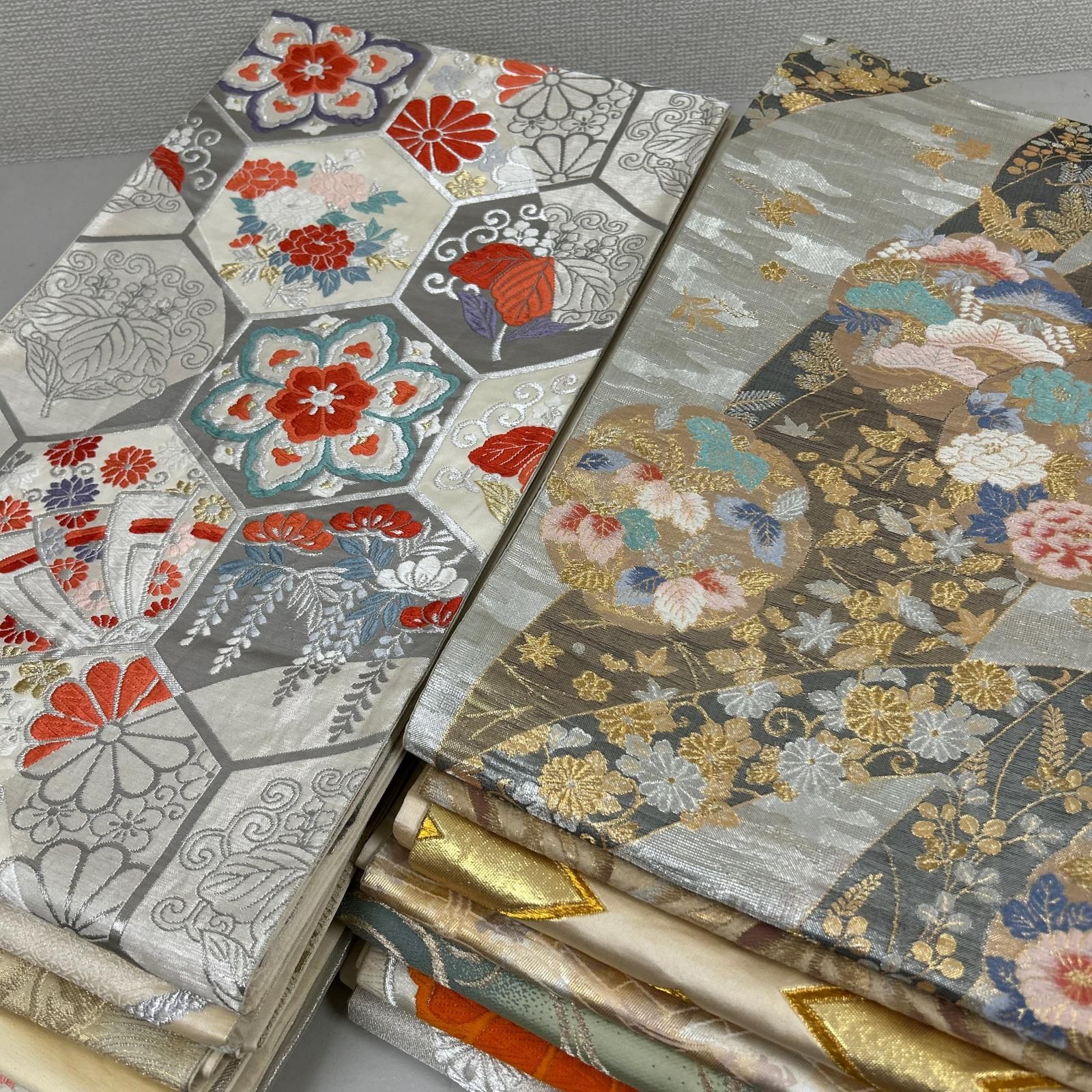 袋帯 正絹 14本 まとめ売り リメイク材料 Y-1564