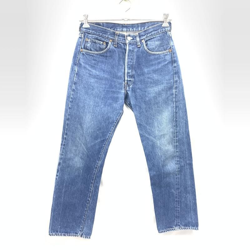 【中古】70s LEVI'S 501 66前期 スモールe W31 L実寸28 インディゴブルー リーバイス[92]