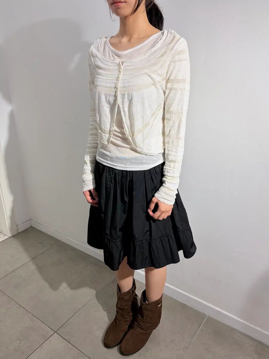 hiroko bis ヒロコ ストライプ カーディガン 9,227円