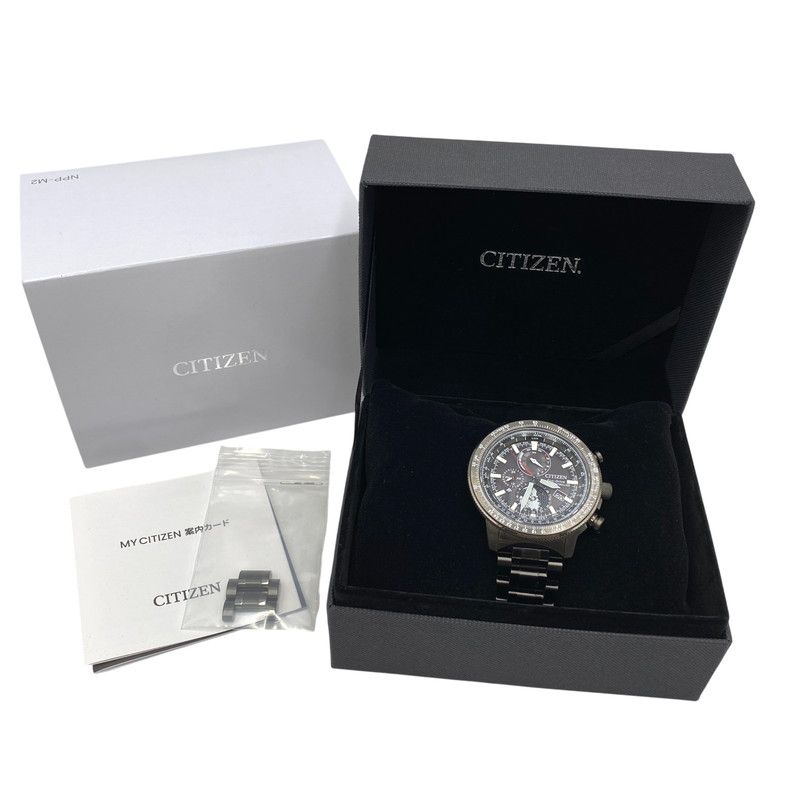 【中古品】 CITIZEN シチズン PROMASTER SKY ECO DRIVE PILOT WATCH H864-006M004 プロマスター スカイ エコドライブ パイロット 腕時計 【197-260820-as-19-izu】