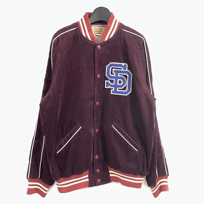 【中古】Whitesville コーデュロイアワードジャケット ブラック サイズ38 ホワイツビル[17]