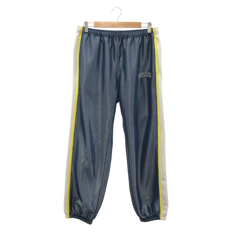 【中古】Supreme Bonded Mesh Track Pant ボトムス サイズS 紺×黄×白[91]