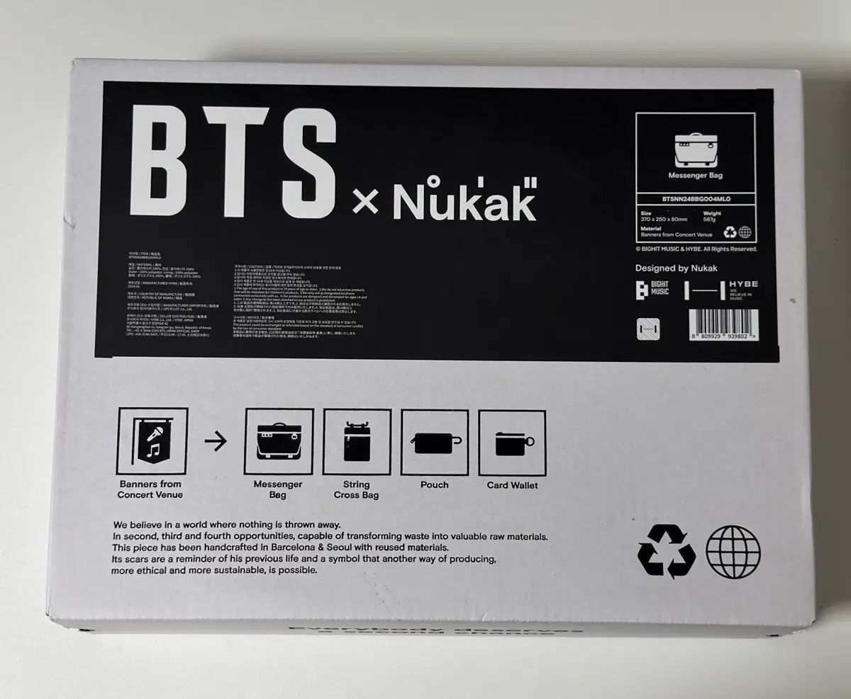 BTS nukak メッセンジャーバッグ