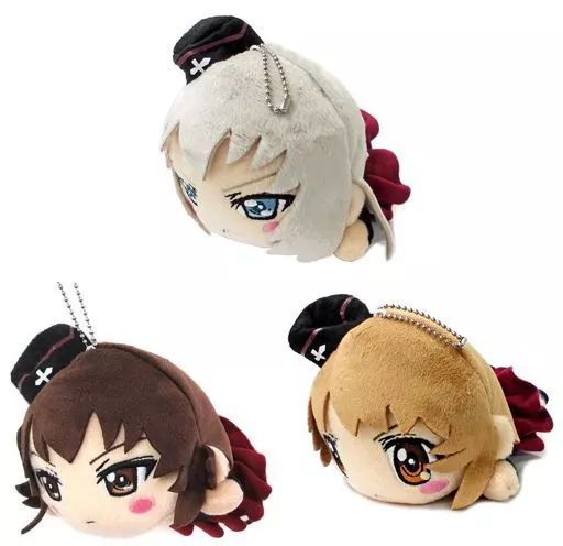 【中古】ぬいぐるみ 全3種セット 寝そべりぬいぐるみ”黒森峰女学園” 「ガールズ＆パンツァー 劇場版」