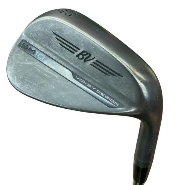 【中古】 タイトリスト VOKEY SPIN MILLED SM10 ジェットブラック 52°/08°F ウェッジ WG 純正特注シャフト (フレックスS) メンズ 男性用 右利き 右用 Cランク ゴルフクラブ