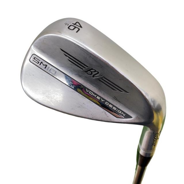 【中古】 タイトリスト VOKEY SPIN MILLED SM10 ツアークロム 46°/10°F ウェッジ WG リシャフト (フレックスその他) メンズ 男性用 右利き 右用 Cランク ゴルフクラブ