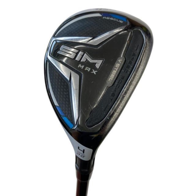 【中古】 テーラーメイド SIM MAX U4 ユーティリティ UT リシャフト (フレックスその他) メンズ 男性用 右利き 右用 Cランク ゴルフクラブ