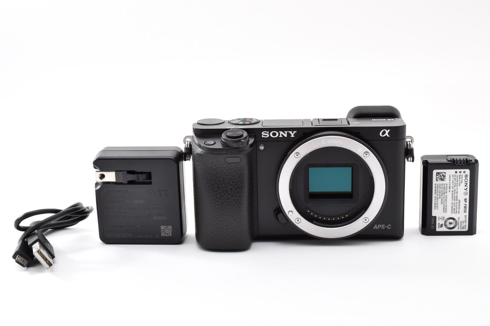 【返品保証】美品｜ソニー SONY α6000 ILCE-6000 ブラック ミラーレス一眼　《ショット数：6620回》 #C260731-04