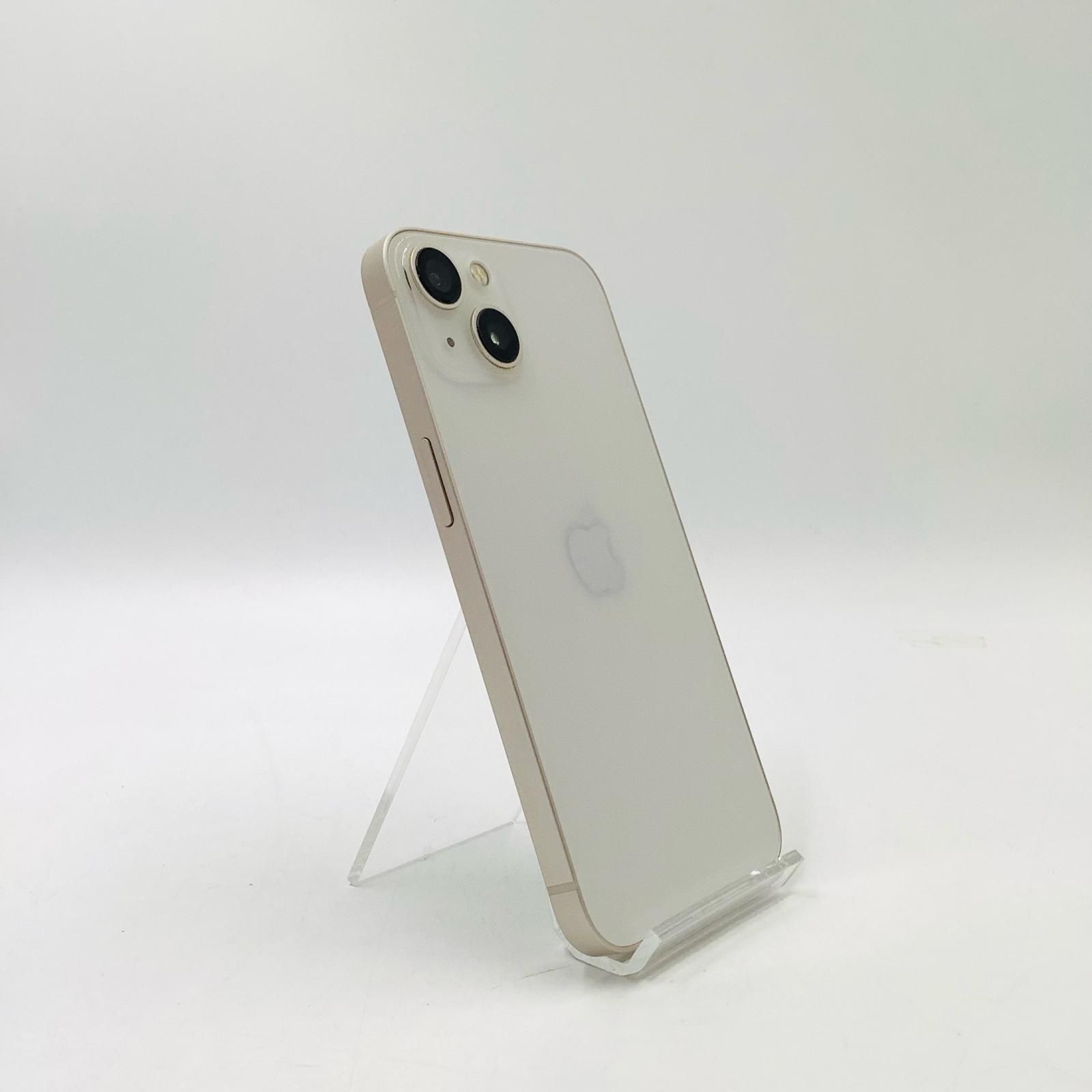 【全額返金保証】【最速発送】 iPhone 13 128GB スターライト au 白ロム 動作確認済 84% 27,917円