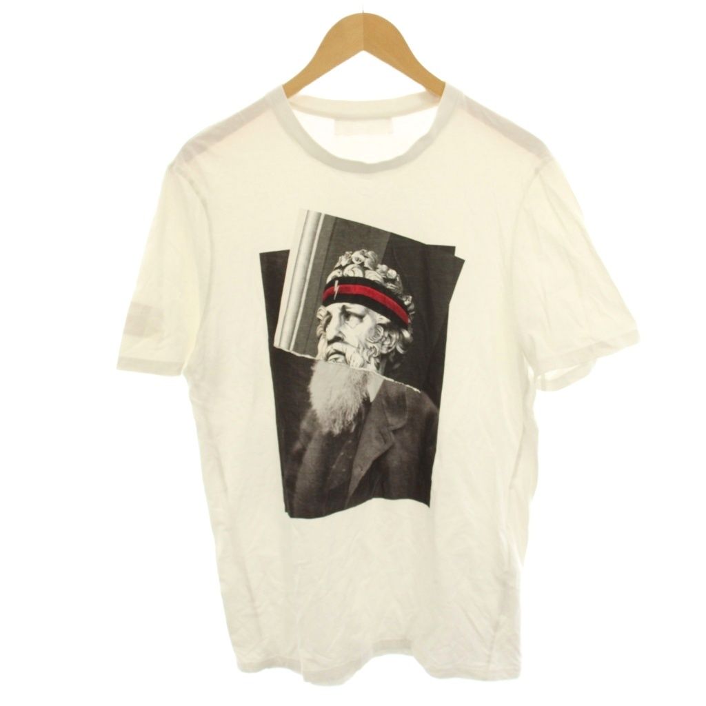 ニールバレット Neil Barrett Poseidon Printed T-shirt Tシャツ カットソー 半袖 プリント M 白 ホワイト PBJT435P H516S /HN