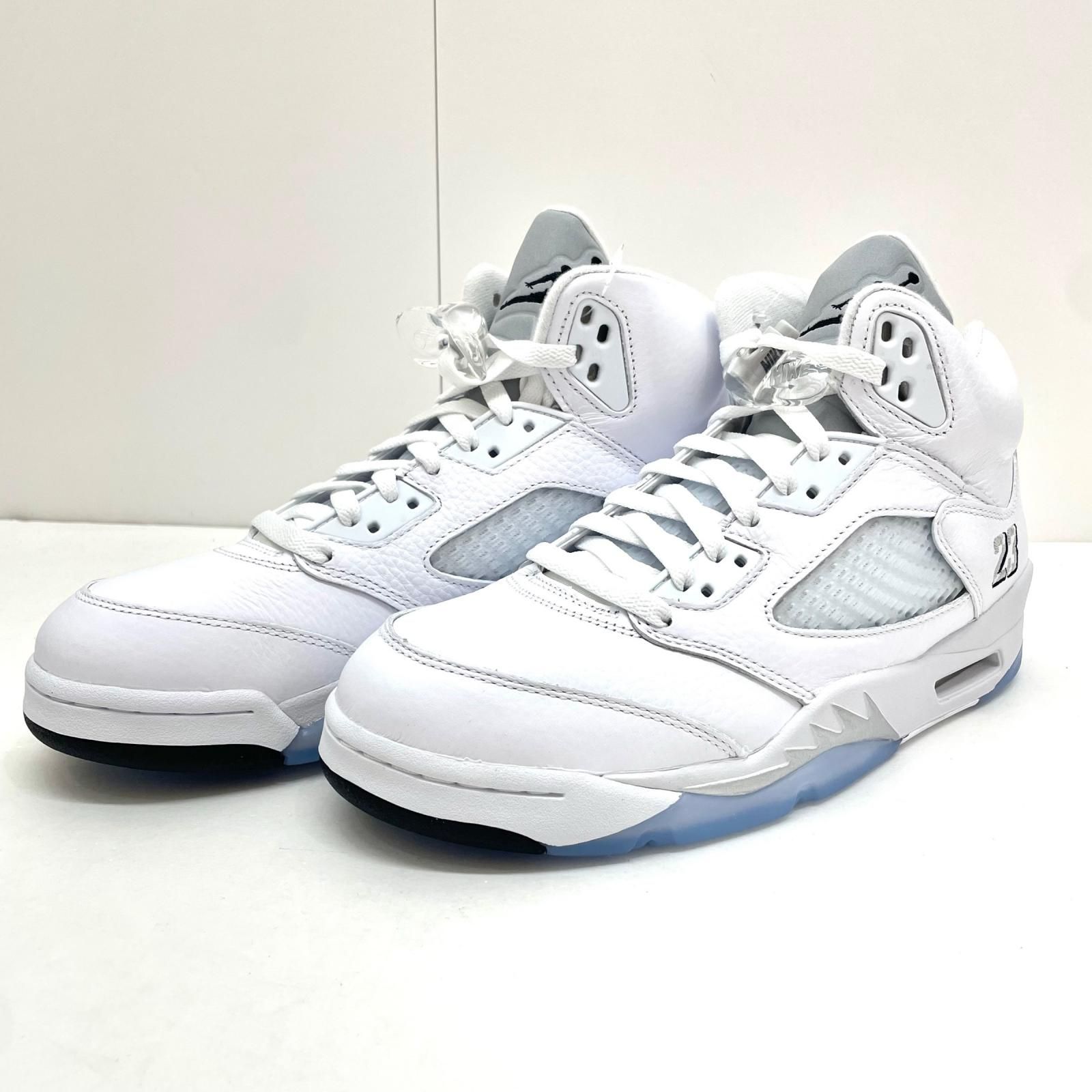 【尾張小牧店】 中古 NIKE | ナイキ スニーカー Air Jordan 5 Retro HQ7978-103 ホワイト 27cm 【126】