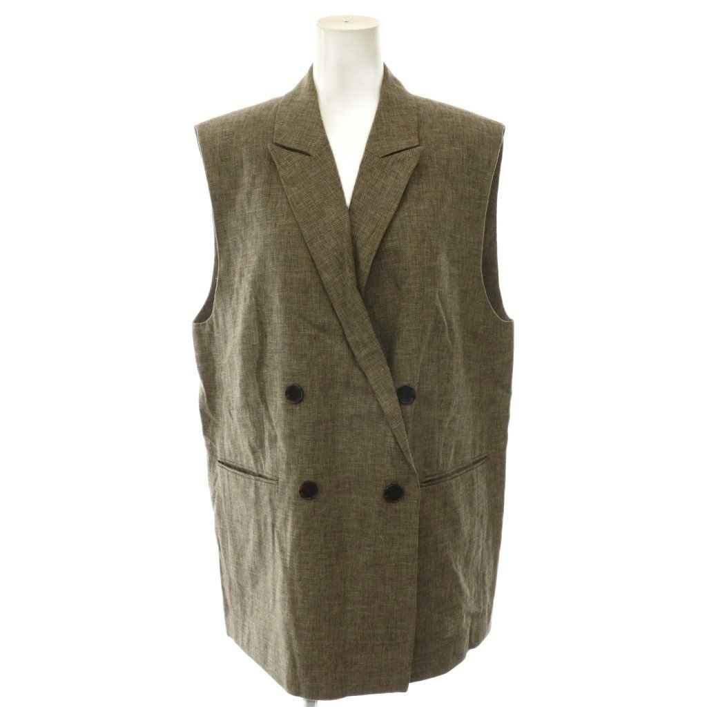 サクラ SACRA 25SS LINEN COTTON シャンブレー ジレー-gilet チョッキ