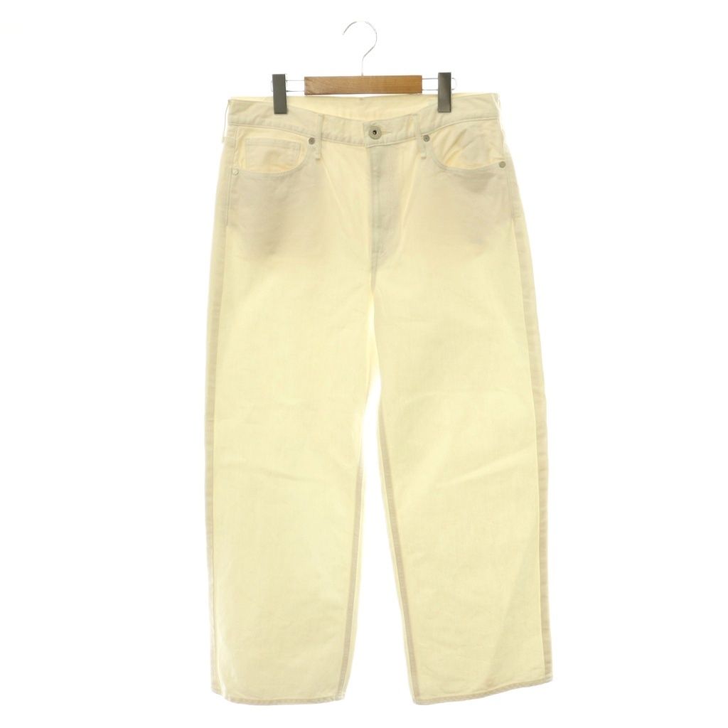 アッパーハイツ upper hights THE NIECE MID RISE デニムパンツ ジーンズ ワイド ストレート W28 白 ホワイト /CX ■OS