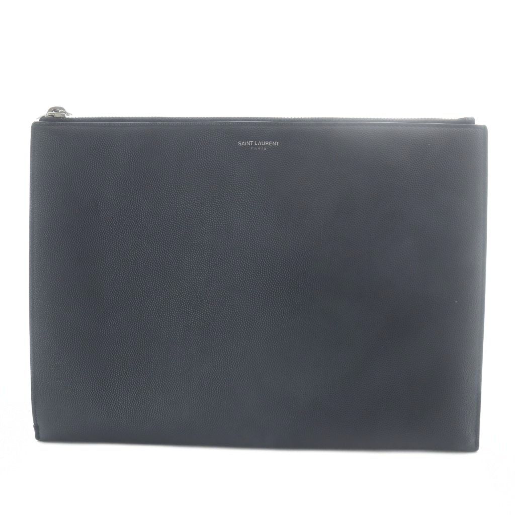 サンローラン パリ SAINT LAURENT PARIS クラッチバッグ セカンドバッグ レザー ロゴ 黒 39729 25,830円