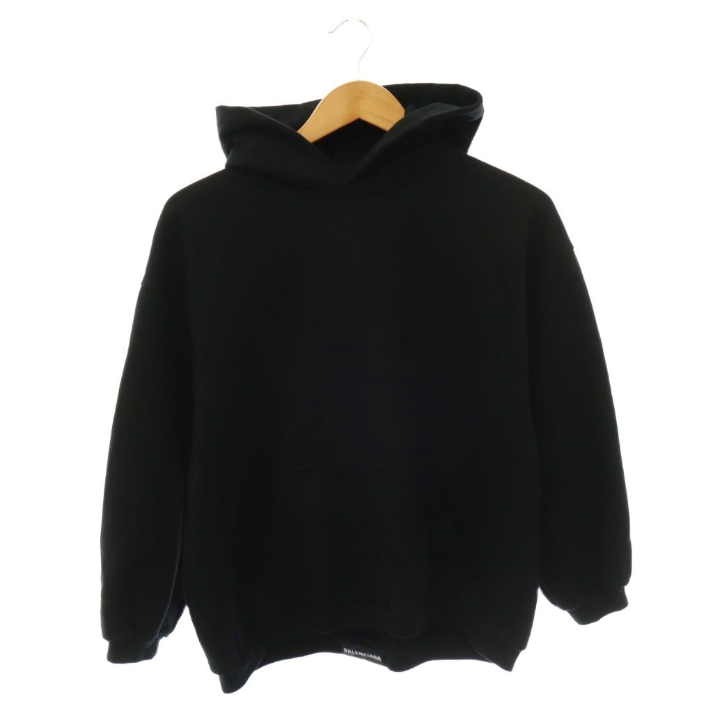 バレンシアガ BALENCIAGA 697874 ロゴタグデザインフーディー パーカー