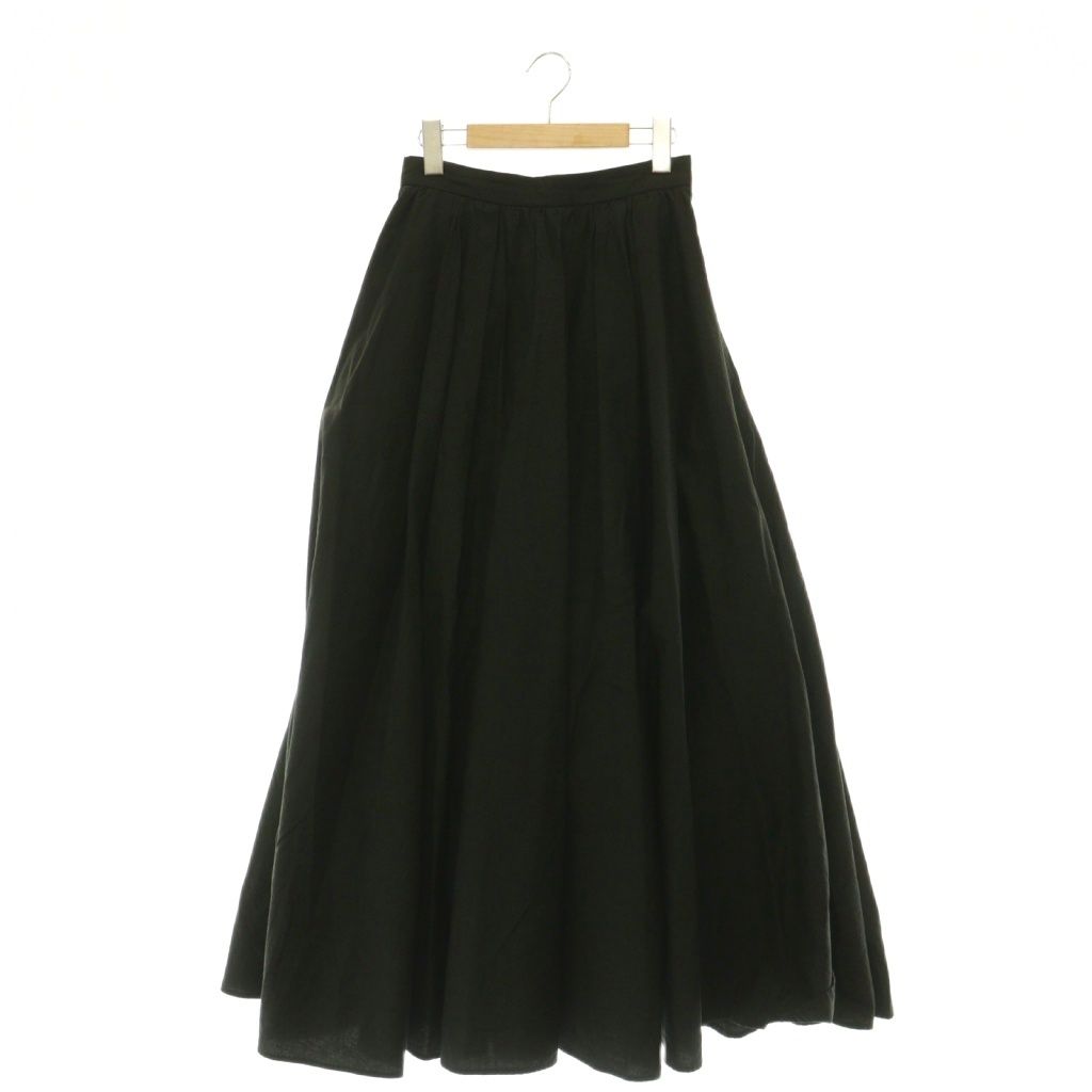 クラネ CLANE VOLUME MAXI SKIRT ボリュームマキシスカート フレア ロング 1 ブラック /HK ■OS