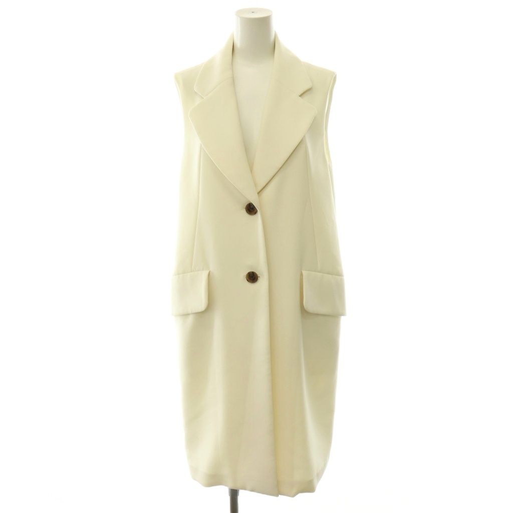 フォクシーニューヨーク FOXEY NEW YORK COLLECTION 35649 ロングジレ ベスト バックジップ オフホワイト /ES ■OS
