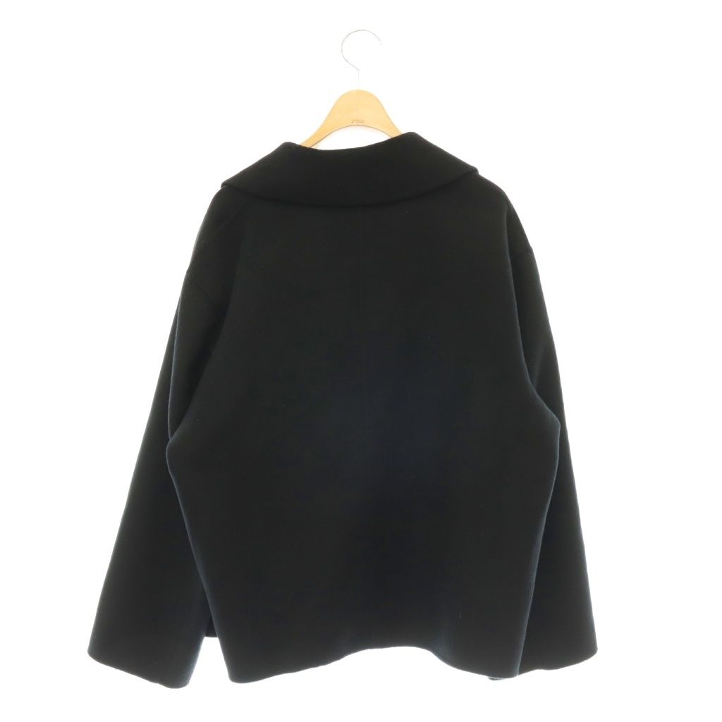 エリオポール heliopole REVER SHORT COAT コート ウール ショート 38 黒 ブラック /CX ■OS