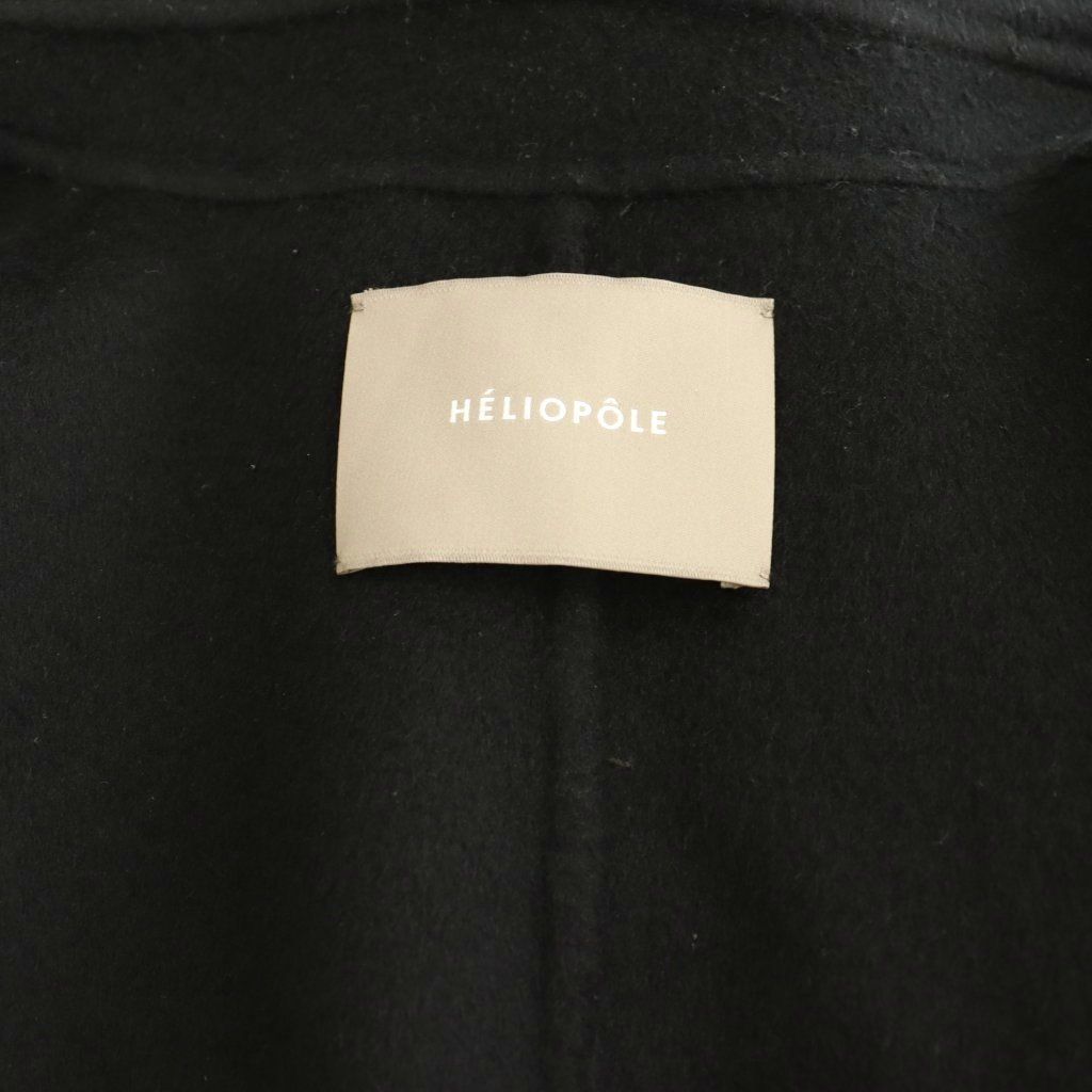 エリオポール heliopole REVER SHORT COAT コート ウール ショート 38 黒 ブラック /CX ■OS