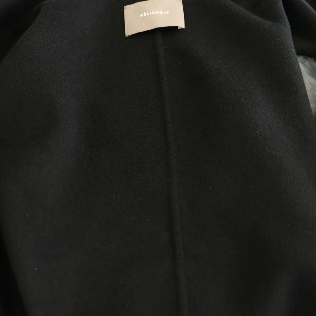 エリオポール heliopole REVER SHORT COAT コート ウール ショート 38 黒 ブラック /CX ■OS