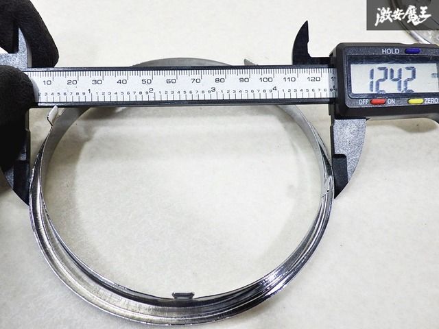 【新品】空冷VW ビートル タイプ1 カルマンギア メーターリム 124mm スピードメーター クローム リング トリム リム 枠