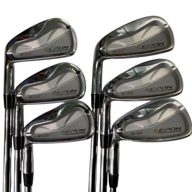 【中古】 エポンゴルフ株式会社 EPON AF-302 6S アイアンセット IR リシャフト (フレックスその他) メンズ 男性用 右利き 右用 Cランク ゴルフクラブ