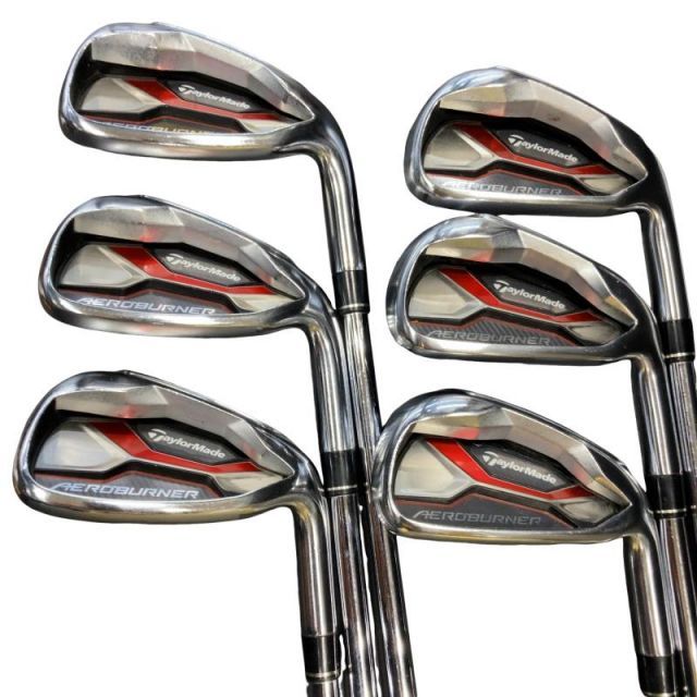 【中古】 テーラーメイド AERO BURNER 6S アイアンセット IR KBS C-TAPER 90 (フレックスS) メンズ 男性用 右利き 右用 Cランク ゴルフクラブ