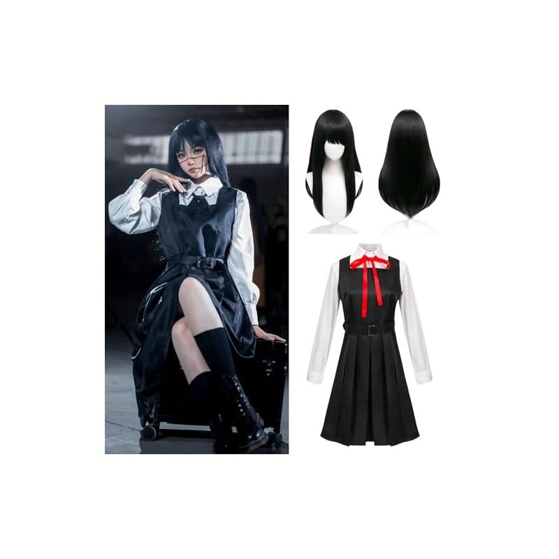 【新品】 [NOKIJP] 三鷹アサ コスプレ衣装 みたかあさ コスプレ 戦争の悪魔 コスチューム 東京公安対魔特異4課 仮装 祭り（三鷹 アサ, XL 0