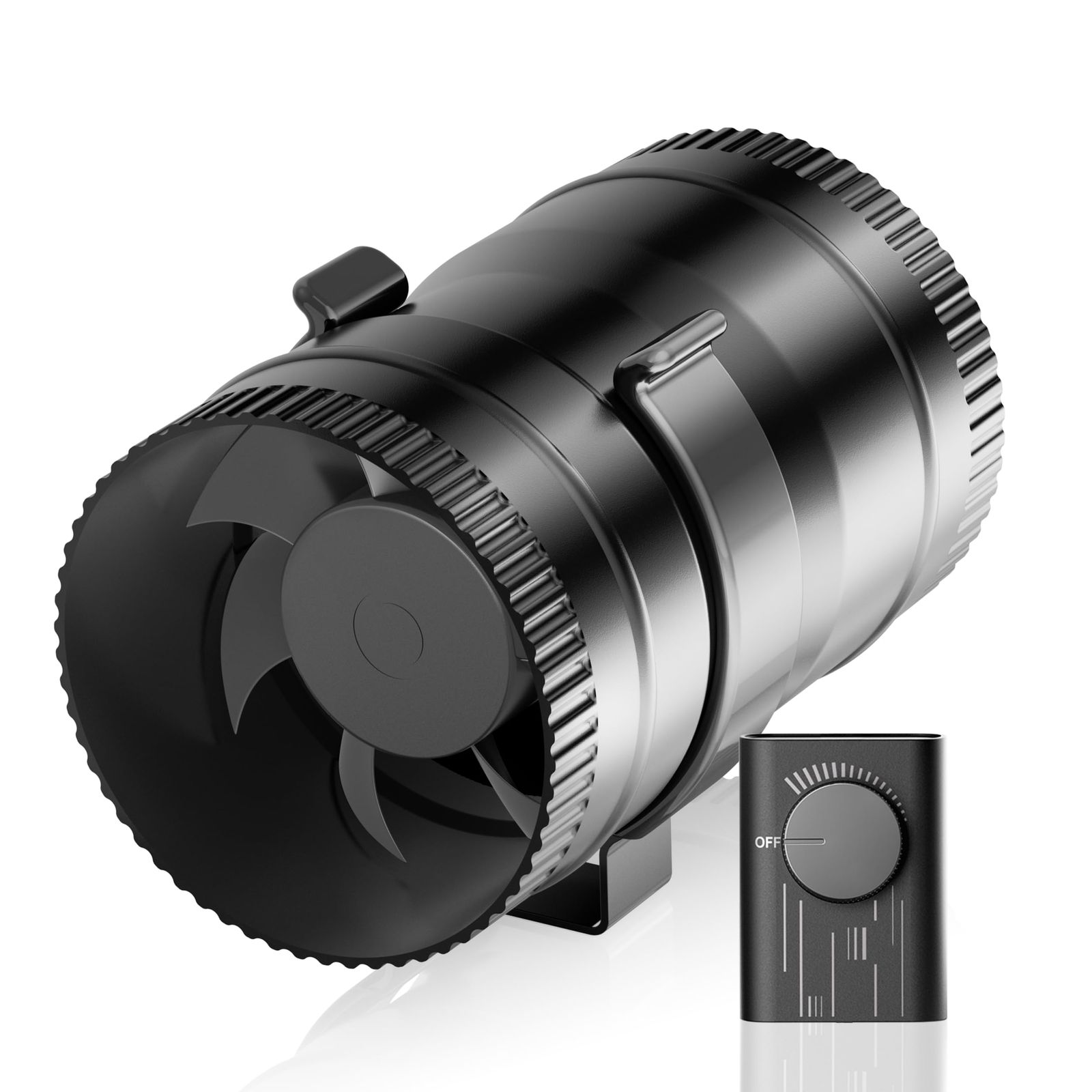 Hon&Guan ダクトファン 75mm 中間取付型【登録店】換気扇 パイプファン 排気 強力 省エネ 静音 ダクト用/窓用/卓上用/塗装ブース用/家焼肉 丸形タイプ 産業用換気扇 取扱説明書付(HI-75SD/φ75mm,単品)t b3e4b23c