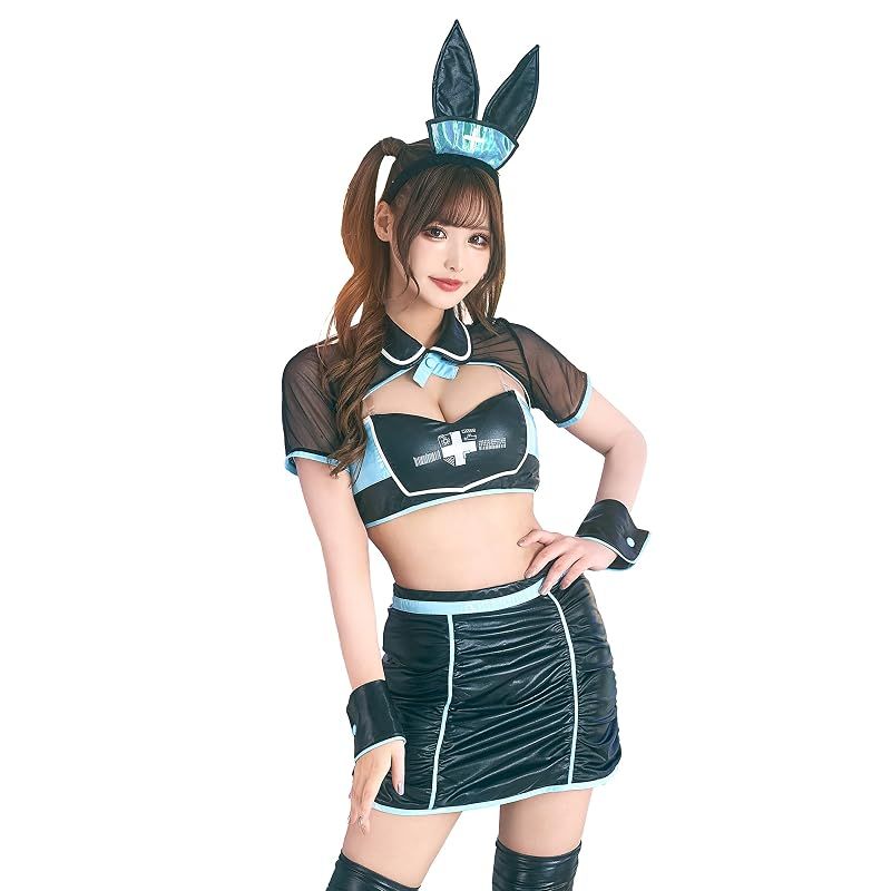 【新品】 クリアストーン(Clearstone) ネオバニー コスプレ ハロウィン メカニックナース レディース ブラック 0