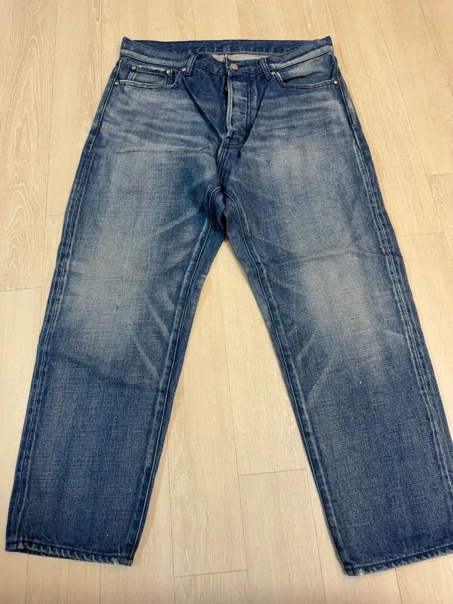 ORDINARY FITS(オーディナリーフィッツ) 白 インディゴデニム 32サイズ