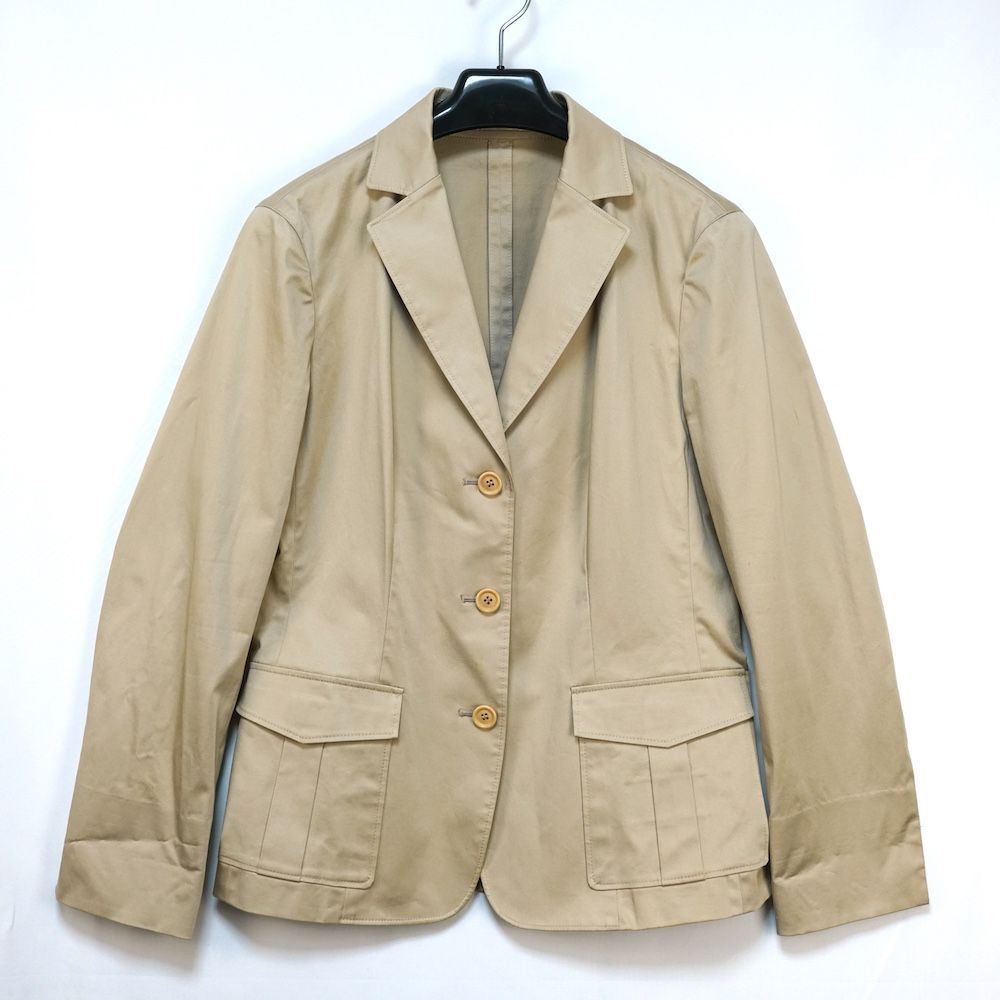 BURBERRY LONDON バーバリー テーラード ジャケット コットン ポリウレタン 一枚仕立て 3つボタン 42サイズ ベージュ FCA47-310 6,497円