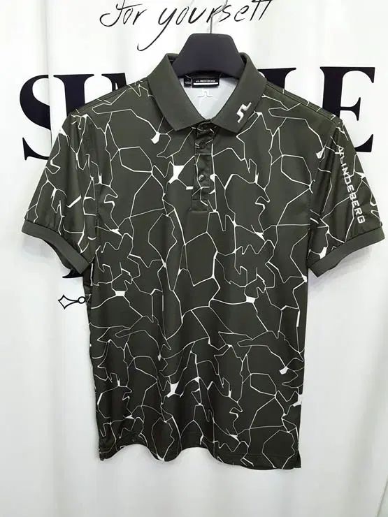J.LINDEBERG メンズ カーキ 半袖Tシャツ 97-100