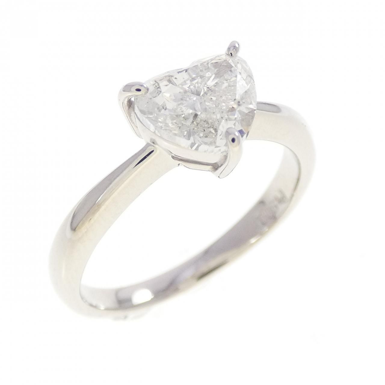 PT900 ハート ダイヤモンド リング 1.023CT