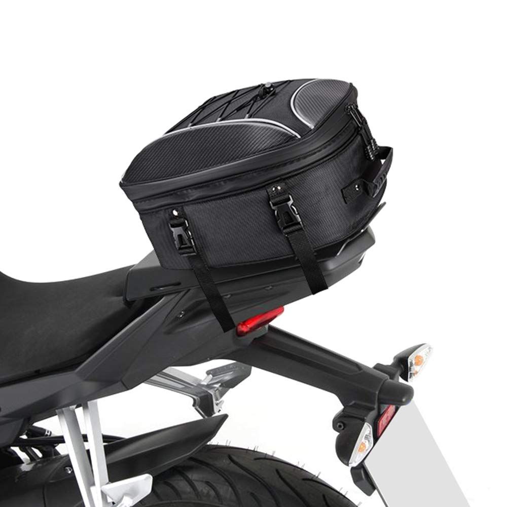 KEMIMOTO バイク シートバッグ 拡張機能あり シートバッグ 22-30L ヘルメットバッグ 撥水 防水 耐久性 固定ベルト付き cb250r ninja250 GSX-S125適合pms 8a59a024