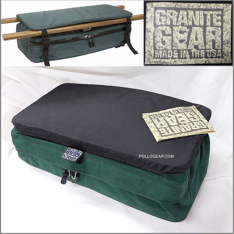 1996年 Vintage Granite Gear デッドストック 旧タグ 旧ロゴ カヌー パッド付き シートバッグ グラナイトギア padded stowaway カナディアンカヌー オーガナイザー