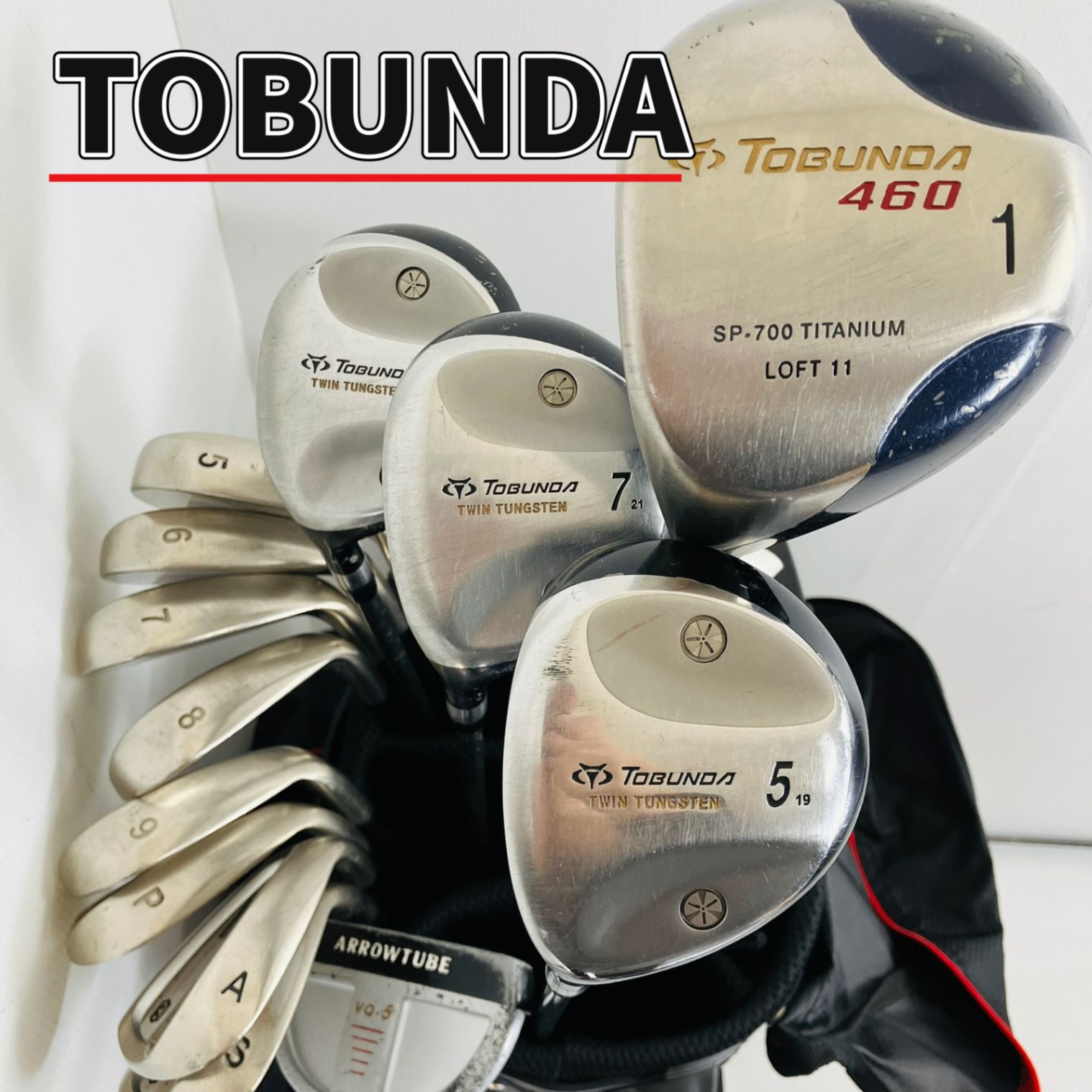 【保証付】豪華 13本 レフティ 左利き Golf Planner ゴルフプランナー TOBUNDA トブンダ ゴルフクラブ フルセット ゴルフセット クラブセット メンズ 初心者 入門 パター付 安価　EC-120