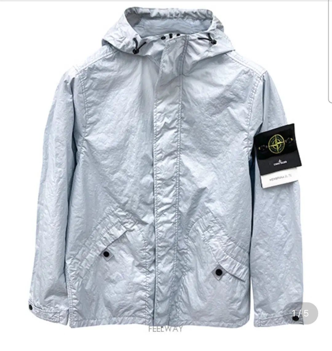STONE ISLAND ストーンアイランド 軽量ウィンドブレーカー ジャケット ライトブルー 76,096円