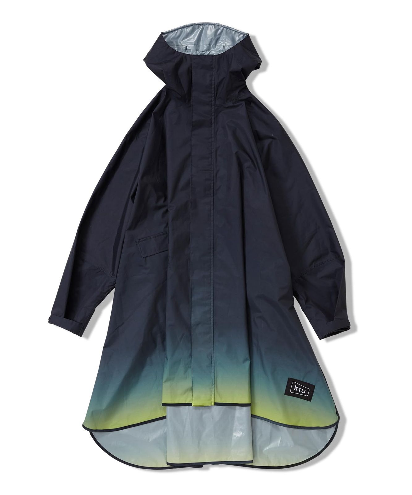 KiU【2024】キウ ニュースタンダード レインポンチョ RAIN PONCHO 豪雨対応 雨対策 自転車 大雨 台風 梅雨 レインコート ポンチョ 雨具 雨ガッパ 雨合羽 はっ水 撥水 防水 袖付き 収納袋 ポケット アウトドア フェス 6bc5904c