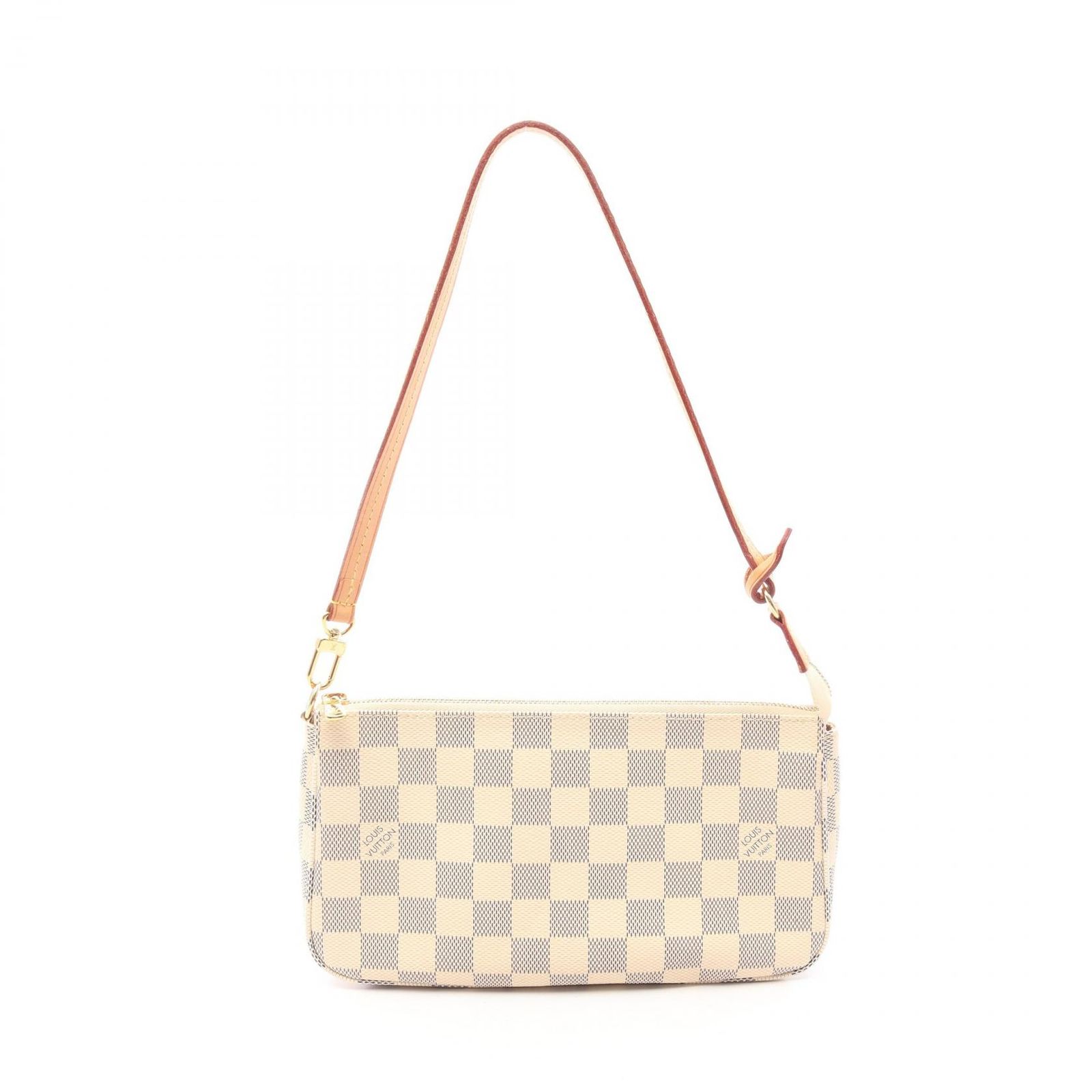 ルイ・ヴィトン LOUIS VUITTON ハンドバッグ ポシェットアクセソワール ダミエアズール N41207 PVCコーティングキャンバス レザー ポシェット・アクセソワール レディース