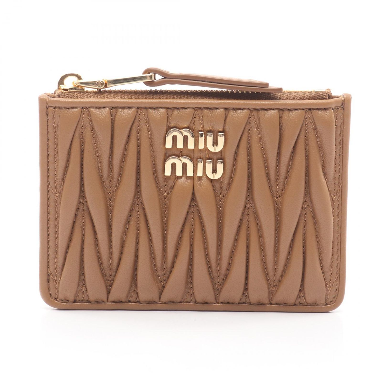ミュウ ミュウ Miu Miu カードケース MATELASSE'MIU マテラッセ コインケース 5MC093AFPPF098L レザー カードケース レディース 新品