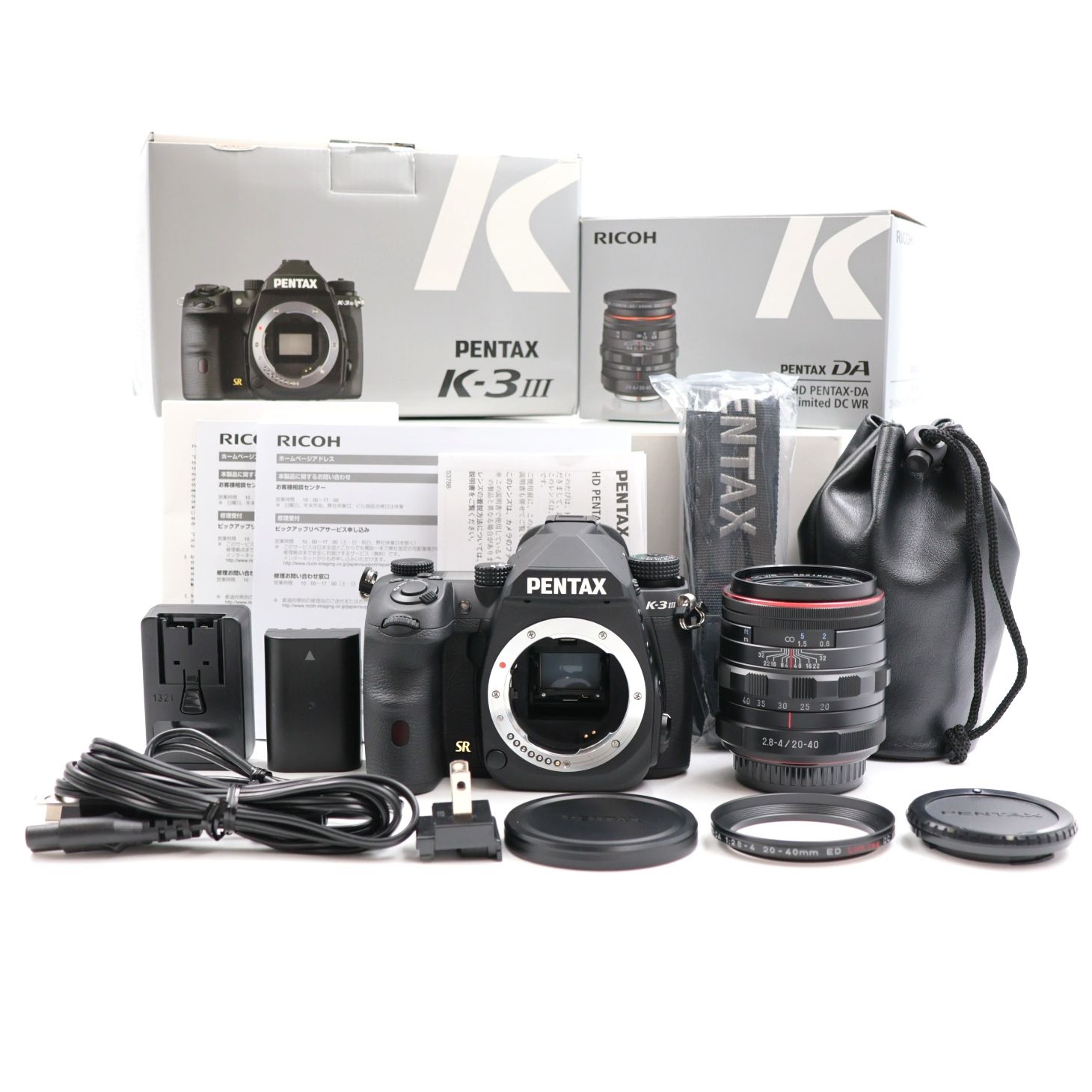 ■シャッター数3592枚！新品同様■ PENTAX K-3 Mark III 20-40mmLTDWRレンズキット ブラック APS-Cデジタル一眼レフカメラ ペンタックス 144,900円