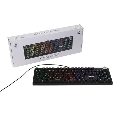 MSI FORGE GK320 RED JP メカニカル RGB ゲーミングキーボード 108キー 日本語配列 ホットスワップ対応 KB0927★ c0ce1d42 7,064円