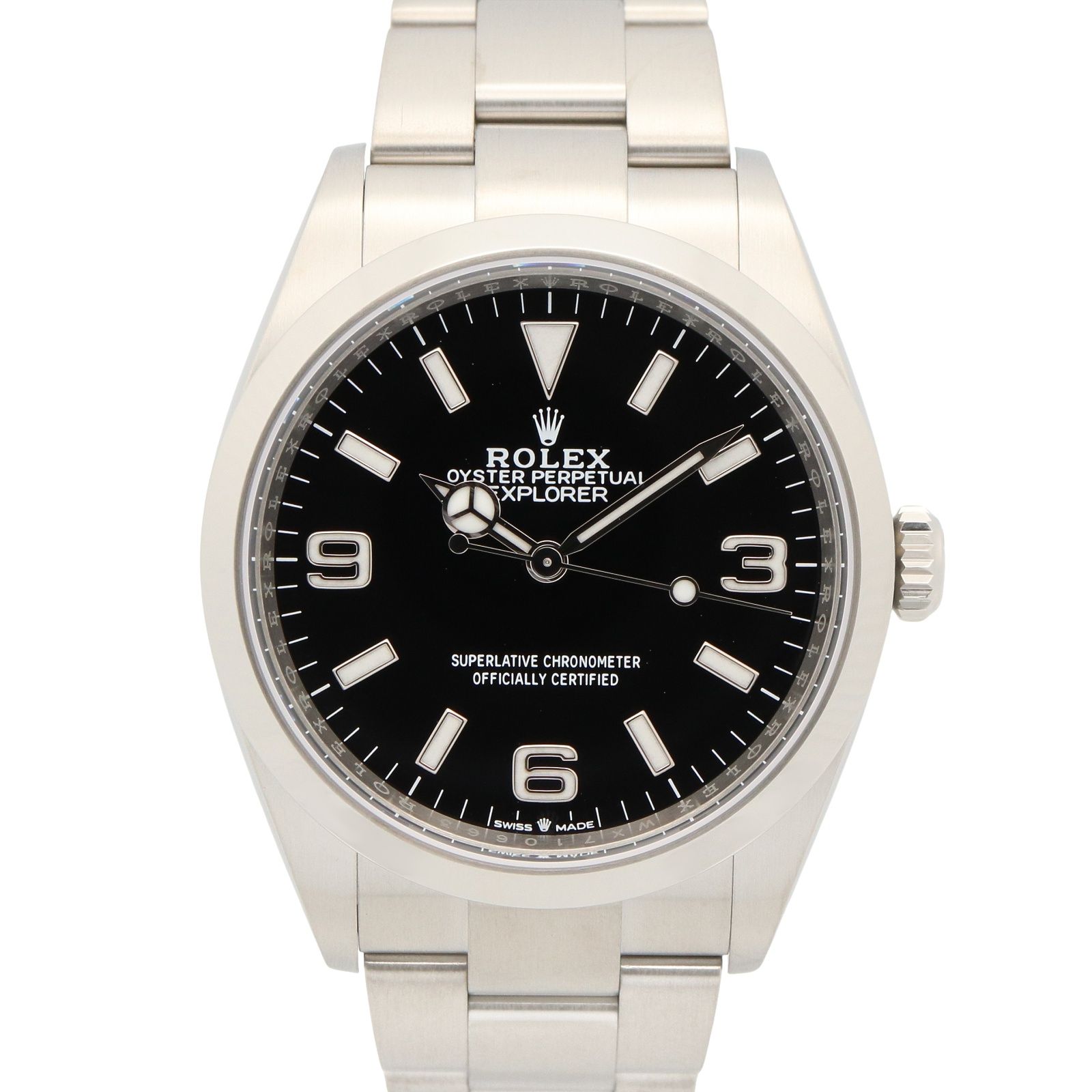 ロレックス ROLEX 腕時計 エクスプローラー1 ランダム番 124270 BK ステンレススチール エクスプローラー1 ランダム番 メンズ Used A