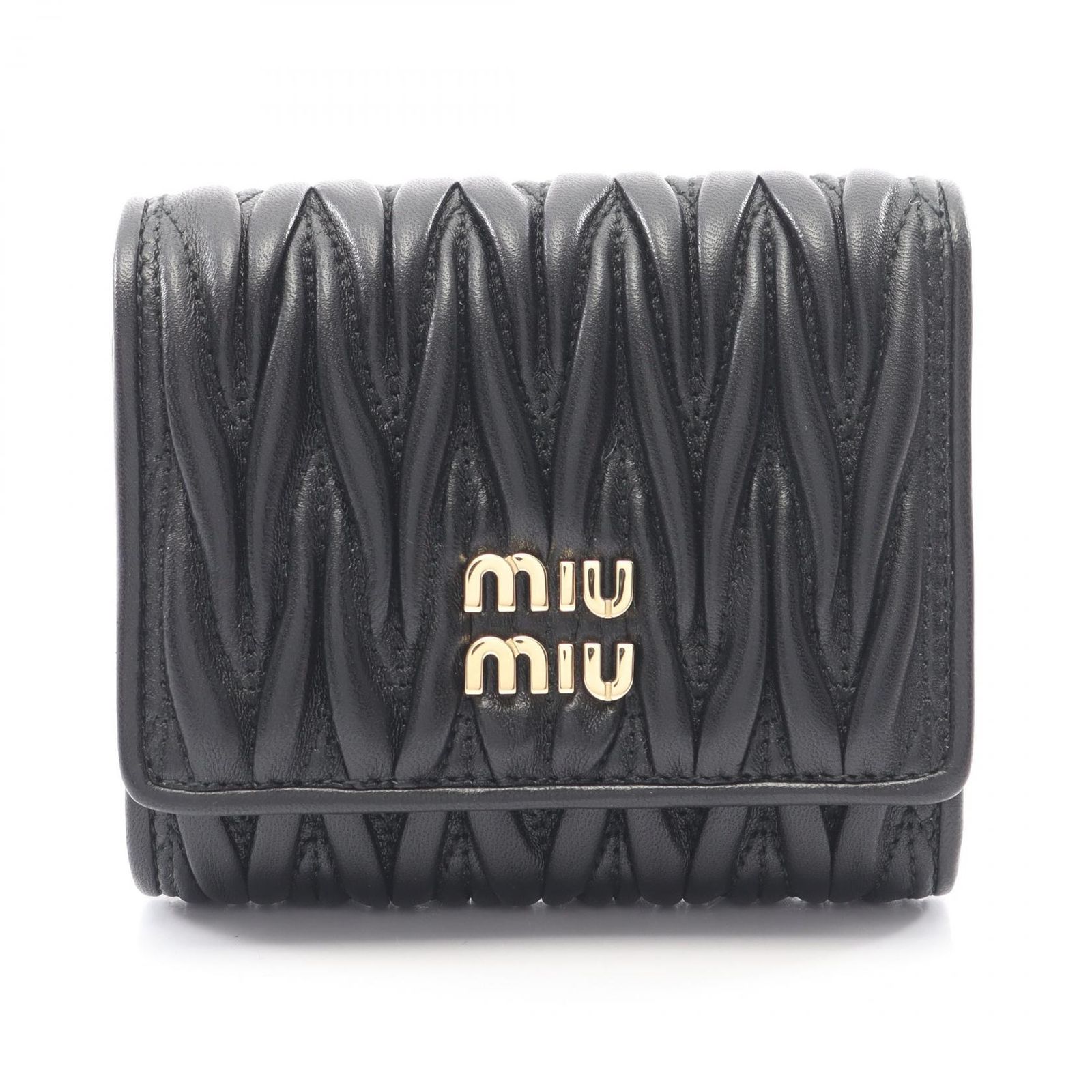 ミュウ ミュウ Miu Miu 三つ折り財布 MATELASSE MIU 5MH033AFPPF0002 レザー 三つ折財布 レディース 新品 52,080円