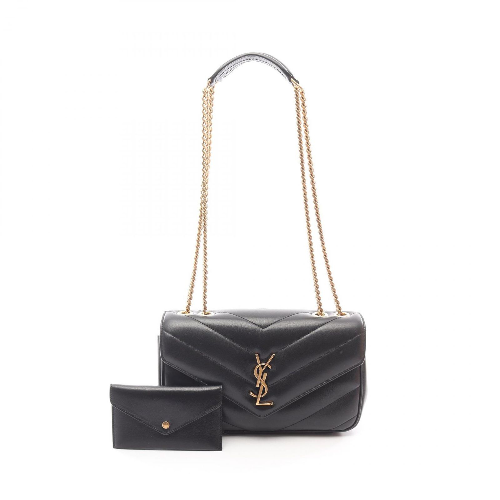 サンローランパリ SAINT LAURENT PARIS ショルダーバッグ LOULOU スモール 801437AAEAX1000 レザー ショルダーバッグ レディース 新品