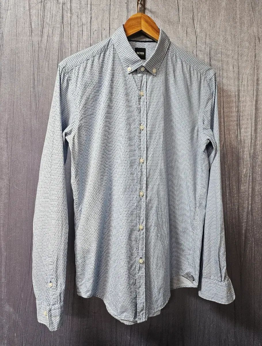 BOSS メンズ シャツ ブルー CHECK 長袖 6,990円