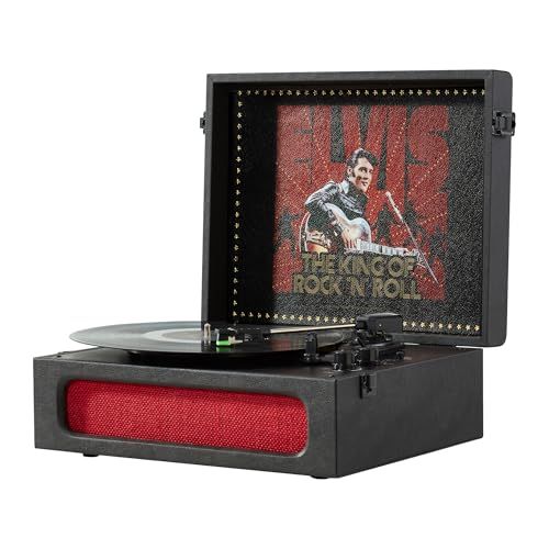 Arkrocket x Elvis Bluetoothポータブルレコードプレーヤー 3スピード Bluetooth入力・出力対応 ターンテーブル 磁気カートリッジ内蔵スピーカー オートオフ機能付き - エルヴィス・プレスリー '68t af3dfe5f