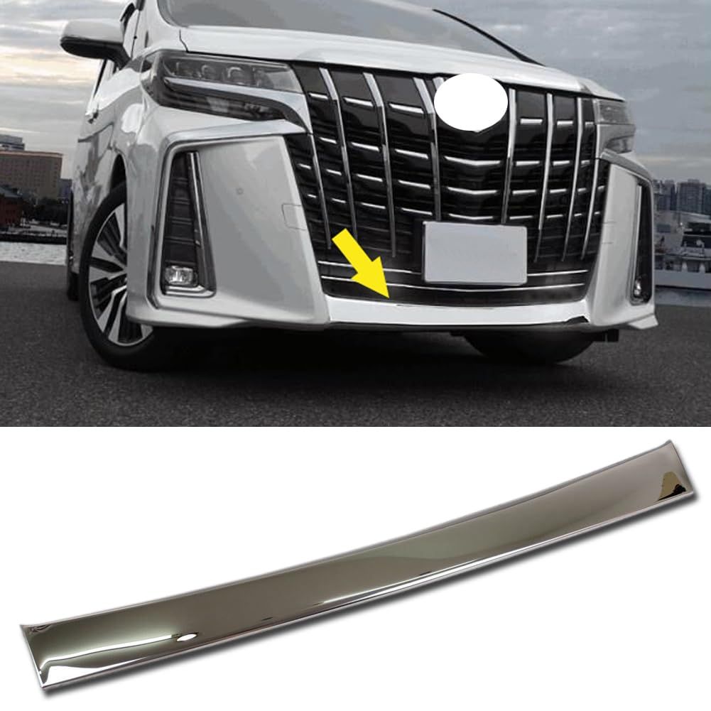 新品 RUIQ トヨタ アルファード 新型 30系 S SR SC 専用 外装 ステンレスフフロントバンパー アンダーリップガーニッシュTOYOTA ALPHARD 専用 設計
